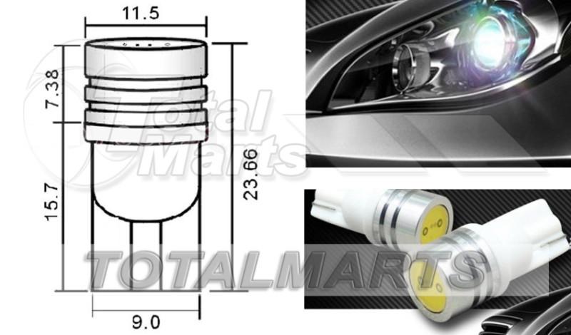 4x spuer white t10 168 194 w5w light bulb car 1.5w smd led interior ac501