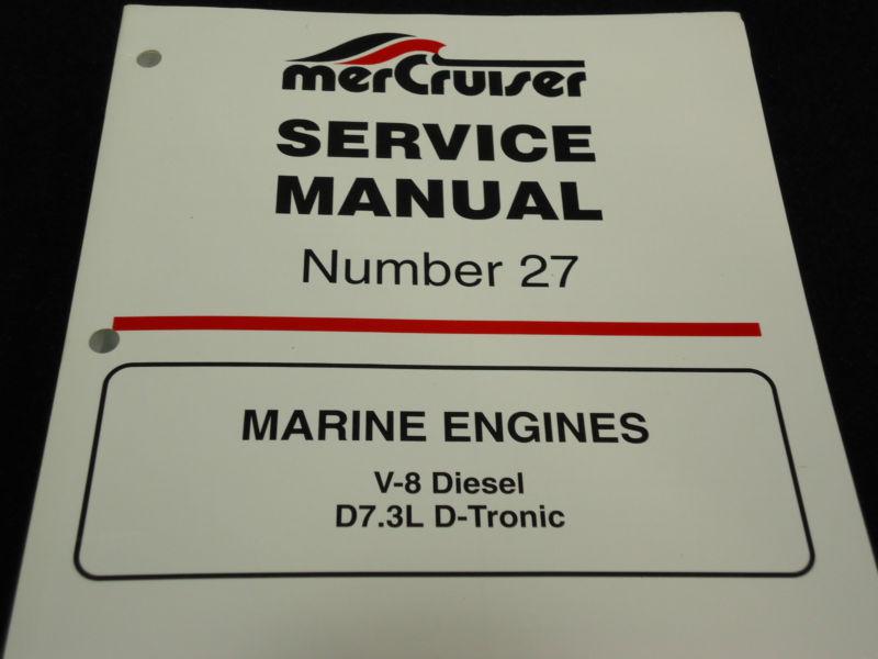 1998 mercruiser service tech manual #90-861784-998  v-8 diesel d7.3l d-tronic