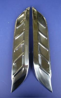 1956 56 chevy 210 150  front fender gravel guards stone shields pair new w/ nuts