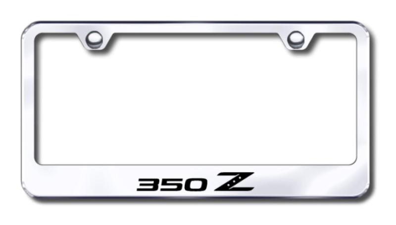 Nissan 350z  engraved chrome license plate frame made in usa genuine