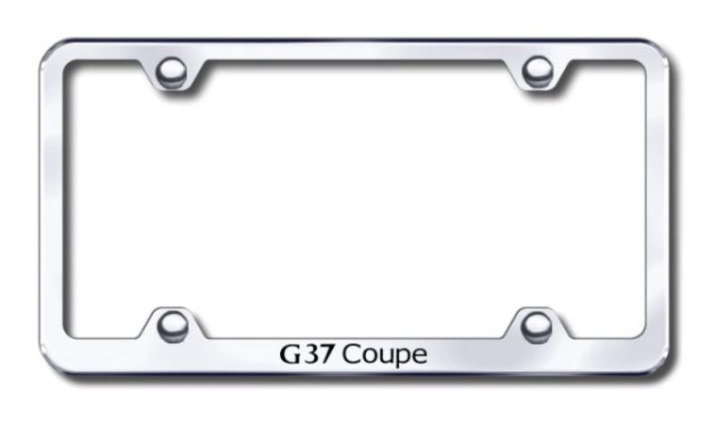 Infiniti g37 coupe wide body  engraved chrome license plate frame -metal made i