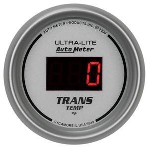 Autometer 2-1/16in. trans temp; 0-340 f; digital silver