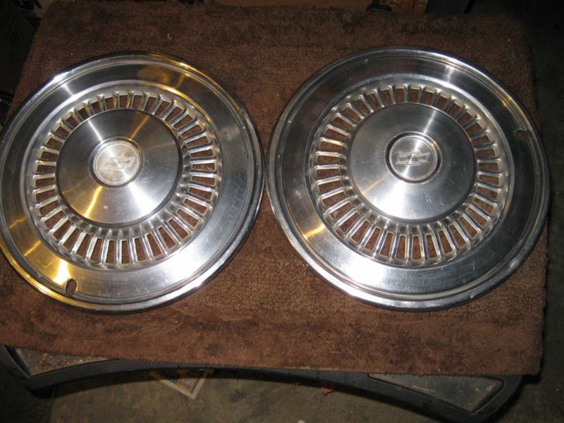  1977 -78 chevy 15' impala  hubcaps set of 2