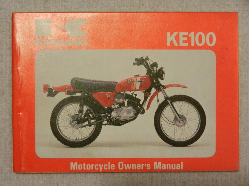 Owner's manual – 1981 ke100 (ke100-a10) - kawasaki – 99920-1119-01 - new