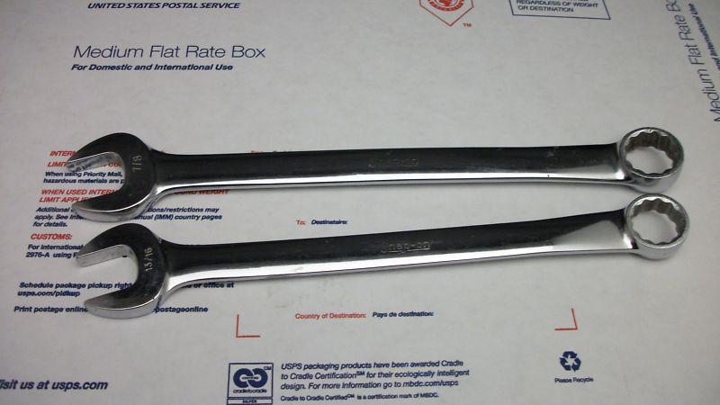  snap on wrench set 13/16 & 7/8 combination good tools