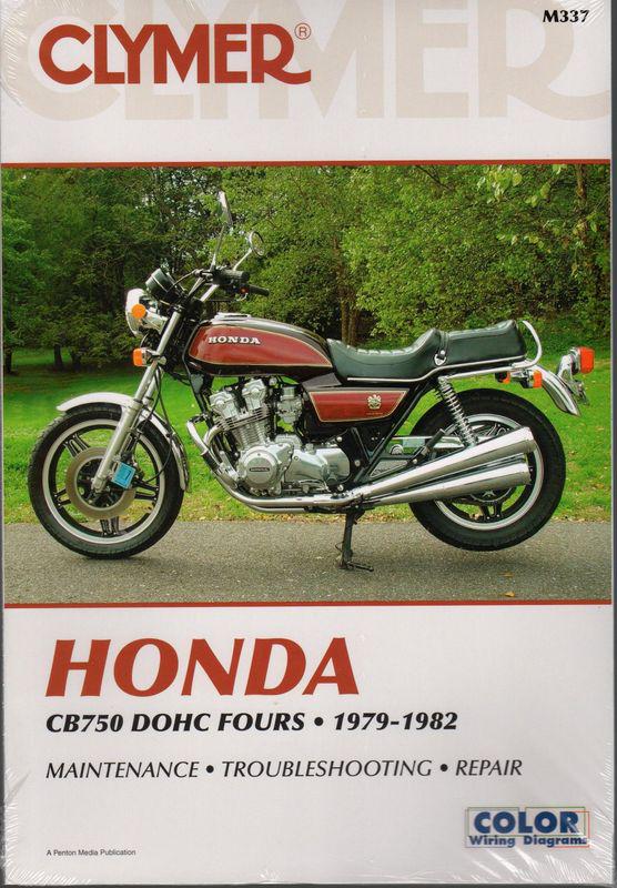 1979-1982 clymer honda motorcycle cb750 dohc fours service repair manual m337