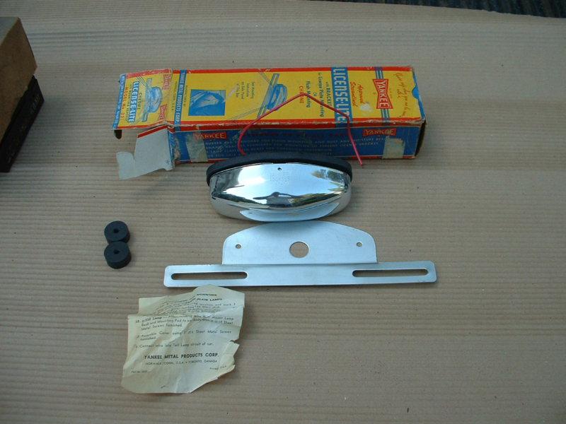 New old stock yankee license plate light 1932 ford scta flathead