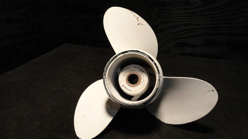 Johnson/evinrude aluminum outboard propeller 14.5x19 boat prop 15 spline p458