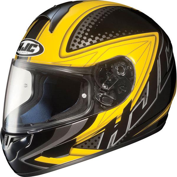 Black/yellow s hjc cl-16 voltage full face helmet