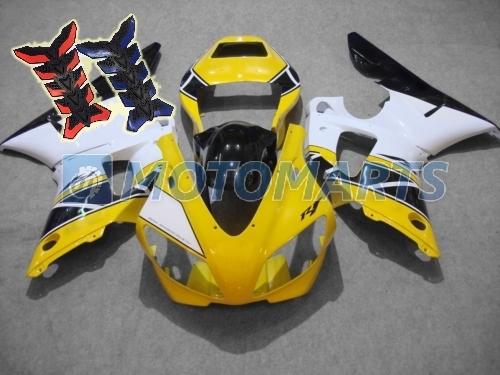 Free tank pad! injection fairing body kit for yamaha yzf 1000 r1 1998 1999 af