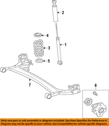 Nissan oem 432021ka0a rear wheel hub & bearing/axle bearing & hub