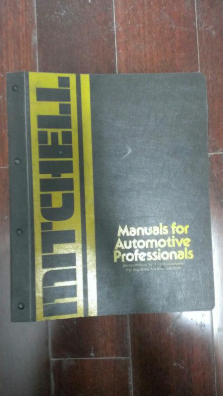 76-79 mitchell tune up service repair manual imported cars trucks vol. 2  