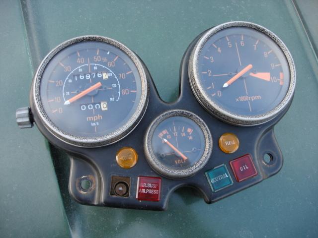1981 1982 honda cbx gauge cluster tach speedo volt meter 