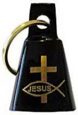 Jesus cross motorcycle biker rider spirit bell
