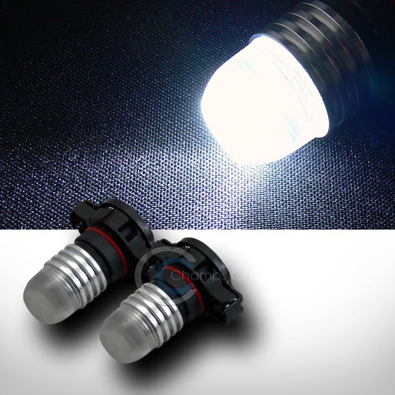 2 white h16/5101/5102 1x 3w smd led daytime running/fog/driving light lamp bulbs