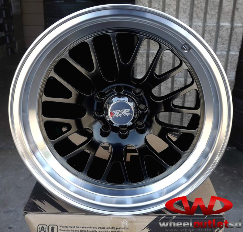 New 16x8" xxr 531 black/machined w/ new uhp tires 4x100/4x114.3 rims 0 offset