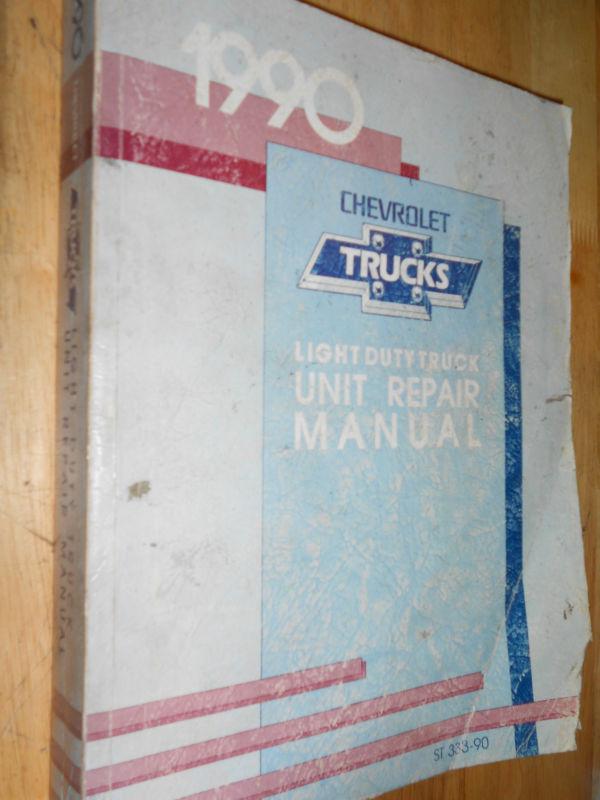 1990 chevrolet truck unit repair shop manual / book 454