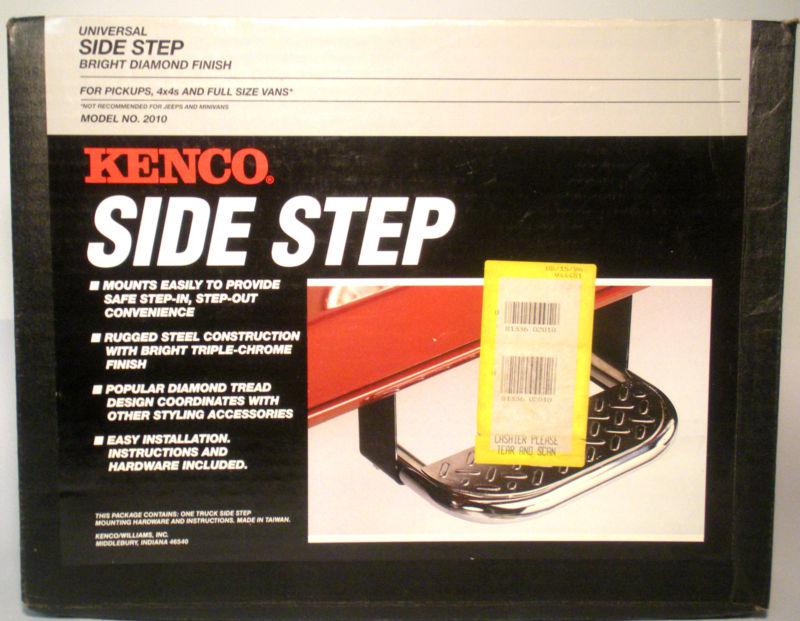 Kenco universal side step -  chrome, for pickup trucks, 4x4, and full size vans