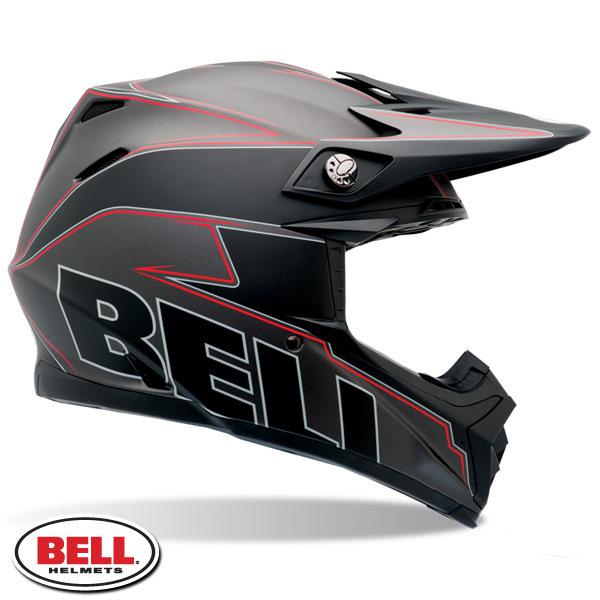 Bell moto-9 motorcycle helmet emblem matte black l large