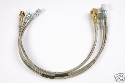 Iron rock off road - stainless steel braided brake line kit for xj (84-01)