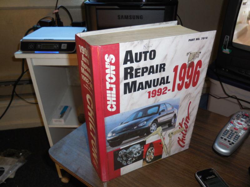 1992-1996 chilton's auto repair manual chevy,chrysler 1994 1995 1996 dodge ford