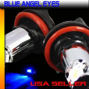 Blue led angel eye for 2008 2009 08 09 bmw 328i 335i e92