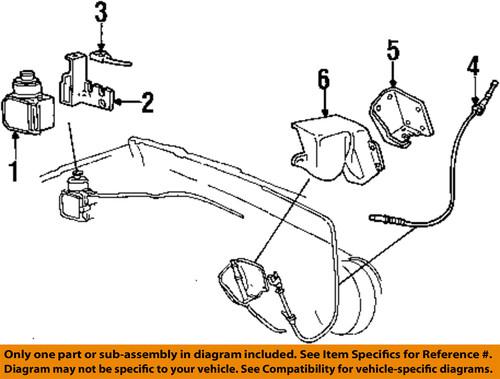 Ford oem f87z9a758aa cruise control system-cable assembly