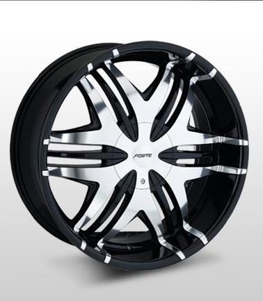 22x9.5 forte f40 "nokturnal" (black mirror) wheel/rim(s) 5x135 5-135 22-9.5