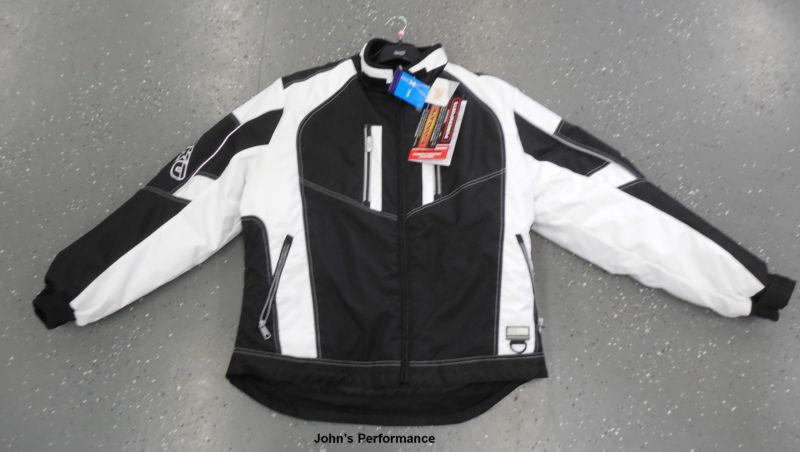Choko invader white/black mens snowmobile jacket coat l xl 