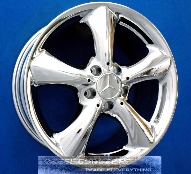 Mercedes c230 17 inch chrome wheel exchange c class clk 230 320 350 17" rims