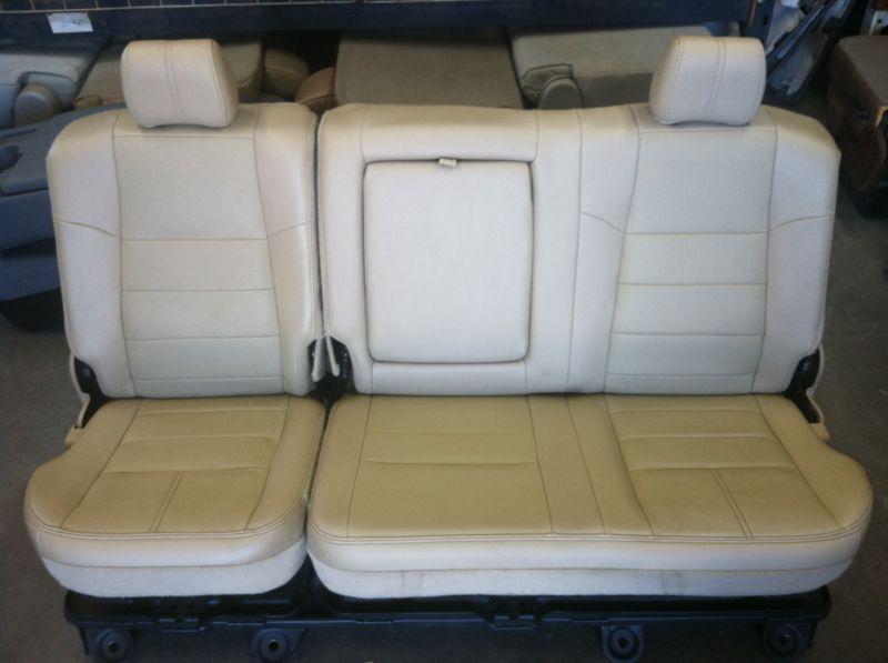 1999-2010 ford f250 f350 rear seat tan leather nice