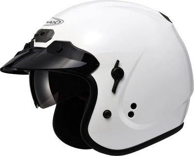 Gmax gm32 o/f helmet w/sun shield pearl white l g1320086