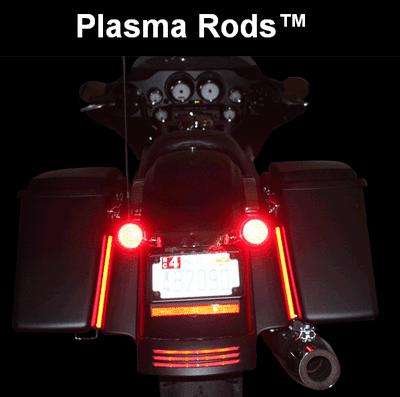 7790901 custom dynamics gen-mplasma-red-rr 8" red color mega led plasma rods