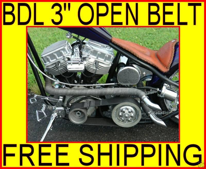 Belt drives ltd. 3" open belt drive primary 8mm pully harley panhead shovelhead