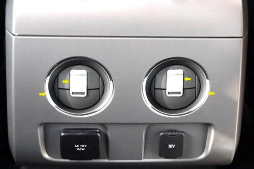 Acc 771004 - 10-13 ford f-150 brushed vent bezel trim 4 pcs interior accessories