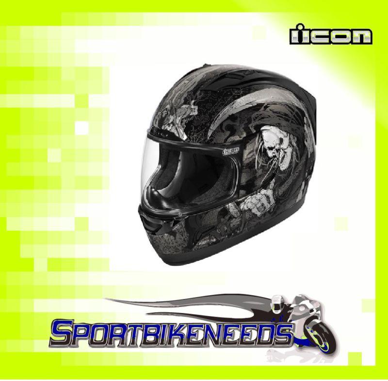 Icon alliance harbinger helmet black size medium m