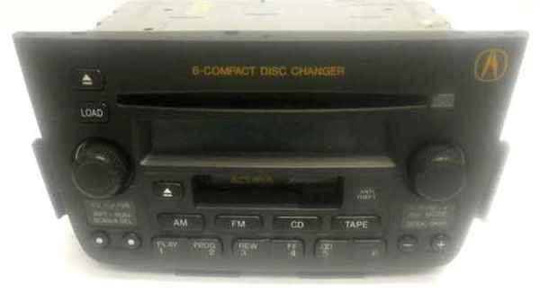 01-04 acura mdx 6 disc cd cassette radio 3tf0 oem lkq
