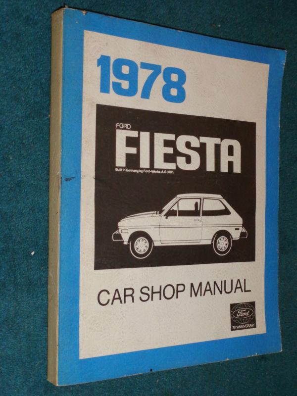 1978 ford fiesta shop manual / original service book