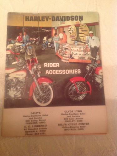 Vintage harley davidson rider accessories catalog