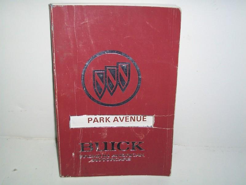 1991 buick park avenue owners manual
