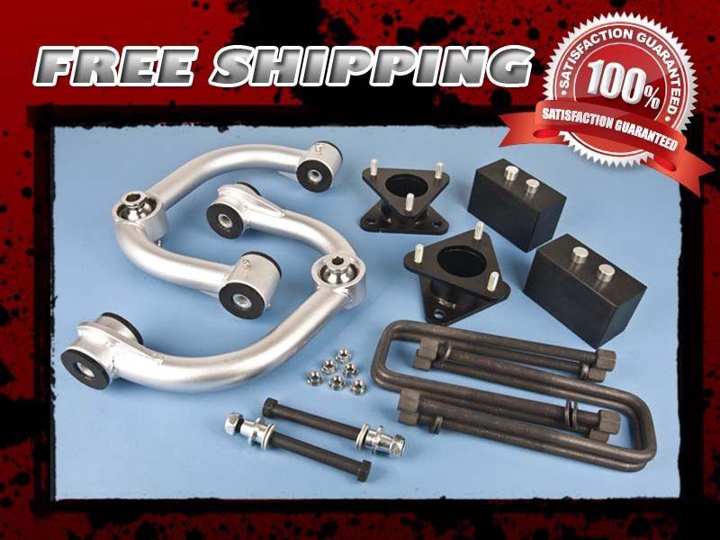 Steel front 3.5" rear 3.5" replace oem 1.5" gain 2" lift kit 4wd 4x4 control arm