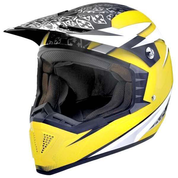 Sparx shotgun stealth motorcycle helmet yellow