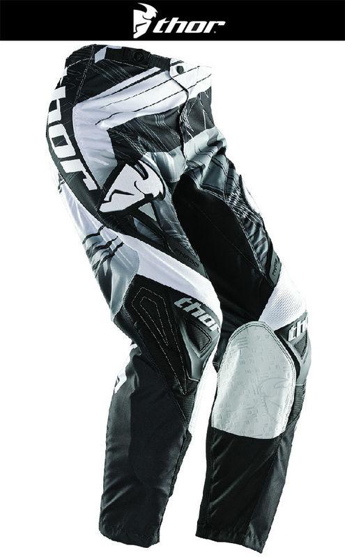 Thor youth phase swipe black white gray dirt bike pants motocross mx atv 2014