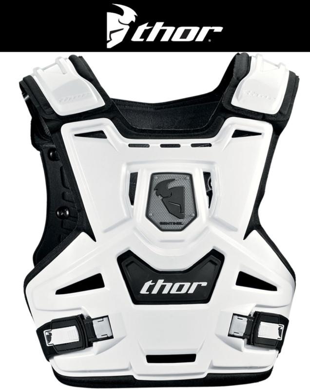 Thor youth white sentinel dirt bike roost guard chest protector mx atv 2014