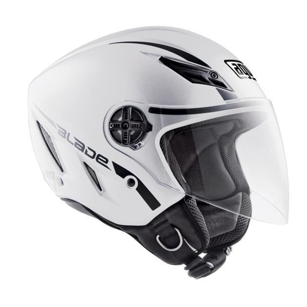 Agv blade open face motorcycle helmet white lg/large