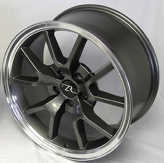 Anthracite mustang ® fr500 wheels 18x9 1994-2004 rims deep dish 18" inch