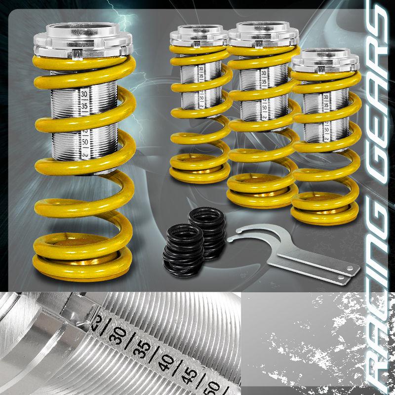 Civic prelude del sol integra jdm yellow suspension coilover lowering spring kit