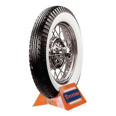 Coker firestone vintage bias tire 475/500-19 blackwall 729600 set of 4