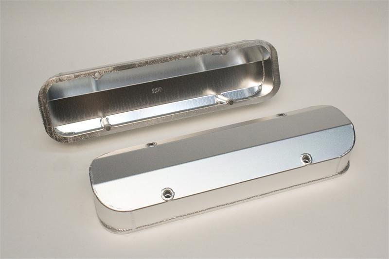 Pontiac 301 - 455 fabricated aluminum valve cover (silver)  vc455-33
