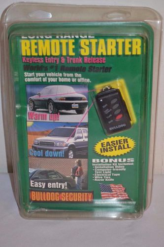 Bulldog security remote car starter # rs114 w keyless entry &amp; trunk release